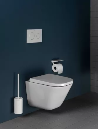 Roca Gap Square Compacto fali WC szésze 48x34 cm, peremnélküli, fehér A34647A000