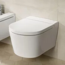   Roca Inspira Round fali WC csésze 56x37 cm, rimless, fehér A346527000
