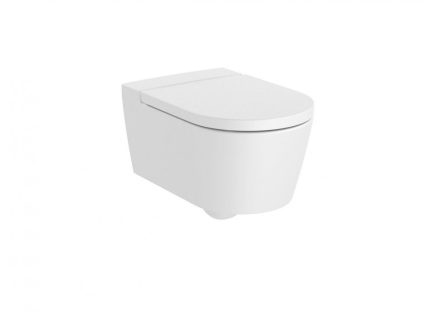 Roca Inspira Round fali WC csésze 56x37 cm Rimless matt fehér A346527620