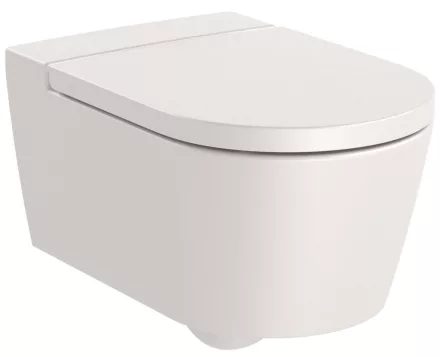 Roca Inspira Round fali WC csésze 56x37 cm, rimless, bézs A346527650