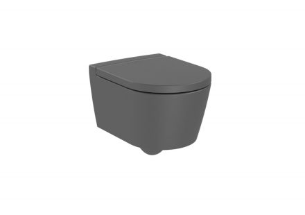 Roca Inspira Round kompakt fali WC csésze Rimless Onyx szín A346528640