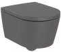 Roca Inspira Round kompakt fali WC-csésze 48x37 Rimless Onyx szín A346528640