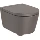 Roca Inspira Round kompakt fali WC-csésze 48x37 Rimless kávé szín A346528660