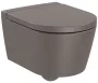 Roca Inspira Round kompakt fali WC-csésze 48x37 Rimless kávé szín A346528660