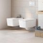 Roca Inspira Square Rimless fali WC csésze, fehér A346537000