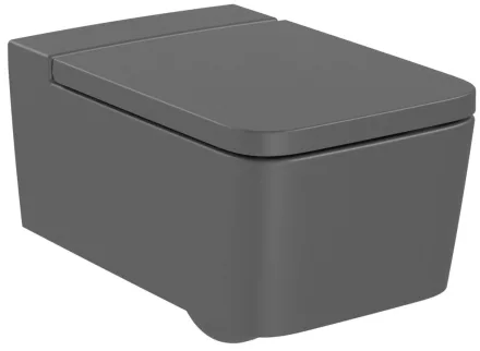 Roca Inspira Square Rimless fali WC csésze, onyx A346537640
