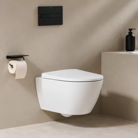 Roca Ona perem nélküli porcelán kerámia fali WC csésze, fehér A346687000