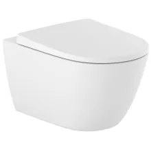   Roca Ona Rimless mélyöblítésű fali WC csésze 36x53 matt fehér A346687620