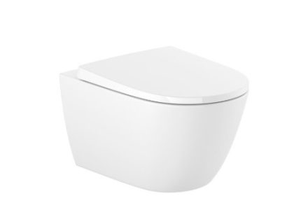 Roca Ona Rimless mélyöblítésű fali WC csésze 36x53 matt fehér A346687620