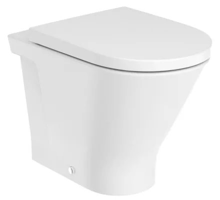 Roca The Gap Round falhoz illeszthető álló Rimless WC csésze A3470N7000