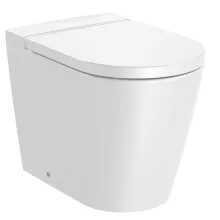   Roca Inspira Round álló WC csésze 56x37 vario kifolyással Rimless fehér A347526000