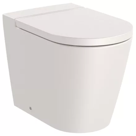 Roca Inspira Round álló WC csésze 56x37 vario kifolyással Rimless bézs A347526650