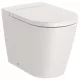 Roca Inspira Round álló WC csésze 56x37 vario kifolyással Rimless bézs A347526650
