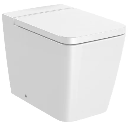 Roca Inspira Square álló WC csésze 56x37 vario kifolyással Rimless fehér A347537000