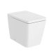 Roca Inspira Square álló WC csésze 56x37 vario kifolyással Rimless matt fehér A347537620