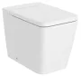 Roca Inspira Square álló WC csésze 56x37 vario kifolyással Rimless matt fehér A347537620