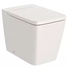   Roca Inspira Square álló WC csésze 56x37 vario kifolyással Rimless bézs A347537650