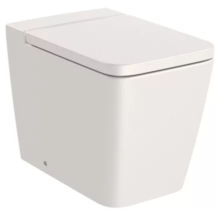 Roca Inspira Square álló WC csésze 56x37 vario kifolyással Rimless bézs A347537650