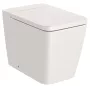Roca Inspira Square álló WC csésze 56x37 vario kifolyással Rimless bézs A347537650