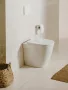 Roca Ona falra tolható álló WC csésze 36x53 cm vario kifolyóval, Rimless, matt fehér A347687620