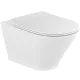 Roca The Gap Round mélyöblítésű Rimless fali WC 35x54 cm, Soft-Close vékony ülőkével csomagban, fehér A34H0N5001