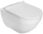 Roca Hebe perem nélküli fali WC csésze 36,2x52 cm, Soft Close vékony ülőkével, fehér A34H138000