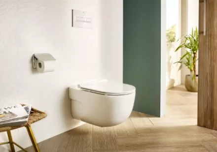 Roca Meridian Compact Rimless fali WC csésze, Soft Close ülőkével A34H242000