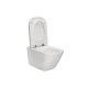 Roca The Gap Rimless fali WC csésze, Slim SoftClose WC ülőkével, csomagban A34H470000 (Pack)