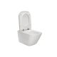 Roca The Gap Rimless fali WC csésze, Slim SoftClose WC ülőkével, csomagban A34H470000 (Pack)