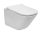 Roca The Gap Square Kompakt perem nélküli fali WC csésze 34,7x48 cm, Slim ülőkével, fehér A34H473000