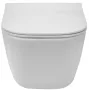 Roca The Gap Square Kompakt perem nélküli fali WC csésze 34,7x48 cm, Slim ülőkével, fehér A34H473000
