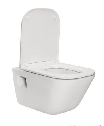 Roca The Gap fali WC csésze, Slim SoftClose WC ülőkével, Csomagban A34H47A000 (PACK)