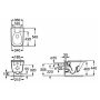 Roca The Gap fali WC csésze, Slim SoftClose WC ülőkével, Csomagban A34H47A000 (PACK)