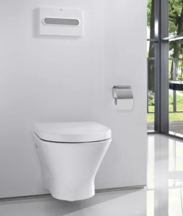 Roca Nexo Rimless fali WC csésze 36x53 cm, Soft Close vékony ülőkével, fehér A34H64L000