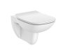 Roca Debba Square Fali kerámia WC csésze Rimless, lágyan záródó ülőkével, fehér A34H993000