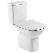   Roca Debba Square hátsó kifolyású Monoblokk WC csésze Rimless, tartállyal és Soft Close ülőkével A34P9D0000