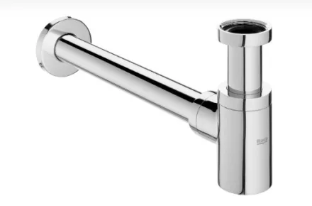 Roca Aqua Dekoratív szifon Mini mosdóhoz, EverShine bevonattal, króm A506406400