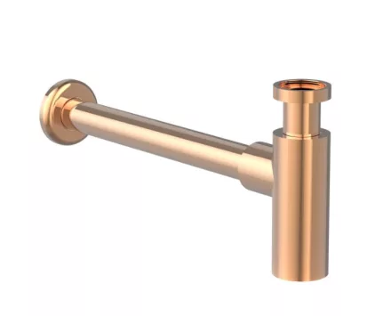 Roca Aqua mosdó szifon oldalnézet rose gold kivitelben