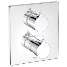   Roca Insignia falba építhető 2 fogyasztós termosztátos csaptelep Evershine bevonattal Króm A5A0C3AC00