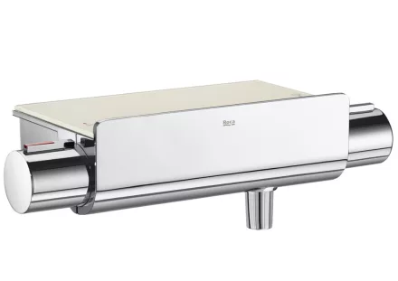 Roca T-2000 termosztátos zuhanycsaptelep polccal, króm A5A2A88C00