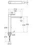 Roca Targa XL magas mosdó csaptelep hidegindítású matt fekete A5A345FNB0