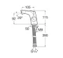 Roca Insignia bidé csaptelep, Everlux bevonattal, fekete A5A6A3ACN0
