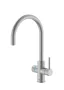 Roca Aquafy csaptelep két kivezetéssel szűrt vízhez és csapvízhez, inox felülettel.