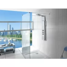   Roca Evolution termosztátos zuhanypanel hidromasszázzsal, króm A5A9B8BC00