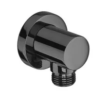   Roca Aqua Round fali zuhanycsatlakozó 1/2 Everlux bevonattal Titiánium Fekete A5B1450CN0