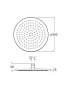 Roca Rainsense kerek fejzuhany 300x300 titánium fekete A5B3950CN0
