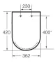 Roca Meridian Soft-Close kompakt WC ülőke és fedél (A8012AC00B)