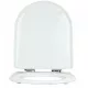 Roca Meridian duroplast régi stílusú WC-ülőke, soft close, fehér 8414329487756