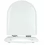 Roca Meridian duroplast régi stílusú WC-ülőke, soft close, fehér 8414329487756