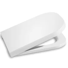   Roca The Gap Square Soft Close WC ülőke rozsdamentes acél zsanérokkal, fehér A80147200B